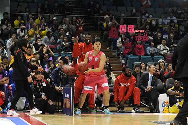 スリーポイントコンテスト王・田口 成浩選手（秋田）