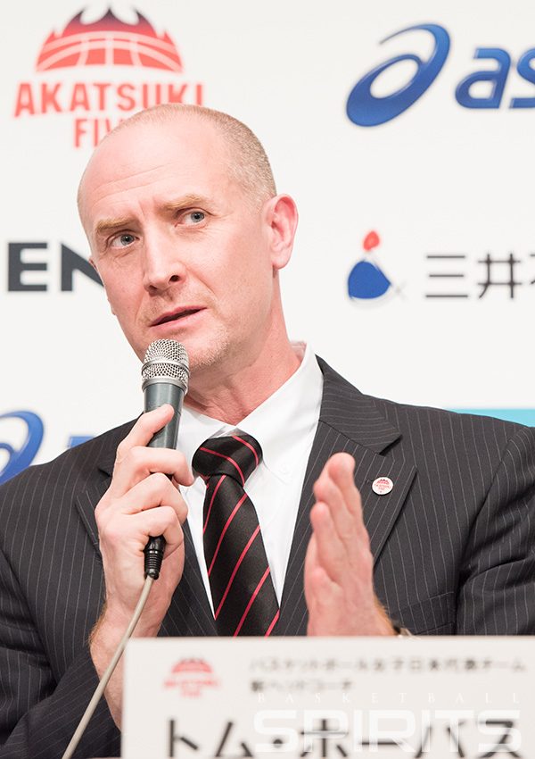 トム・ホーバス女子日本代表新ヘッドコーチ